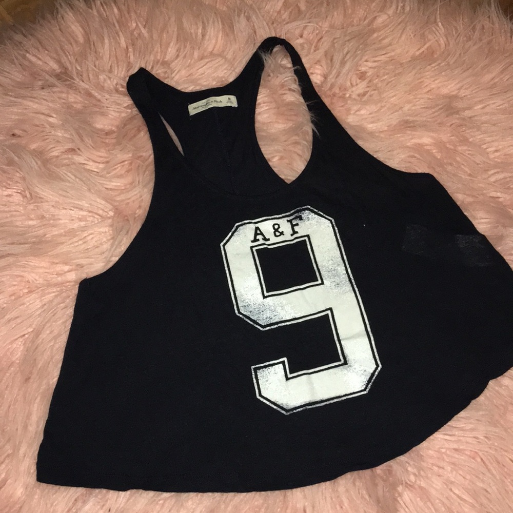 Abercrombie print swing cropped tank